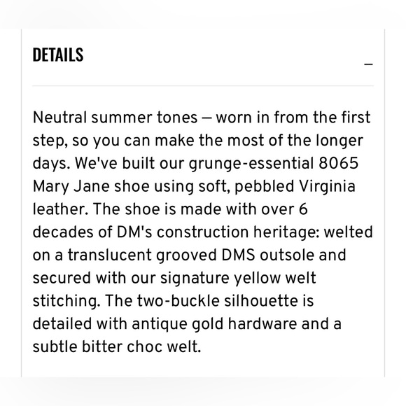 New Dr. Martens 8065 Virginia Leather MARY JANE Shoes. - Picture 13 of 16